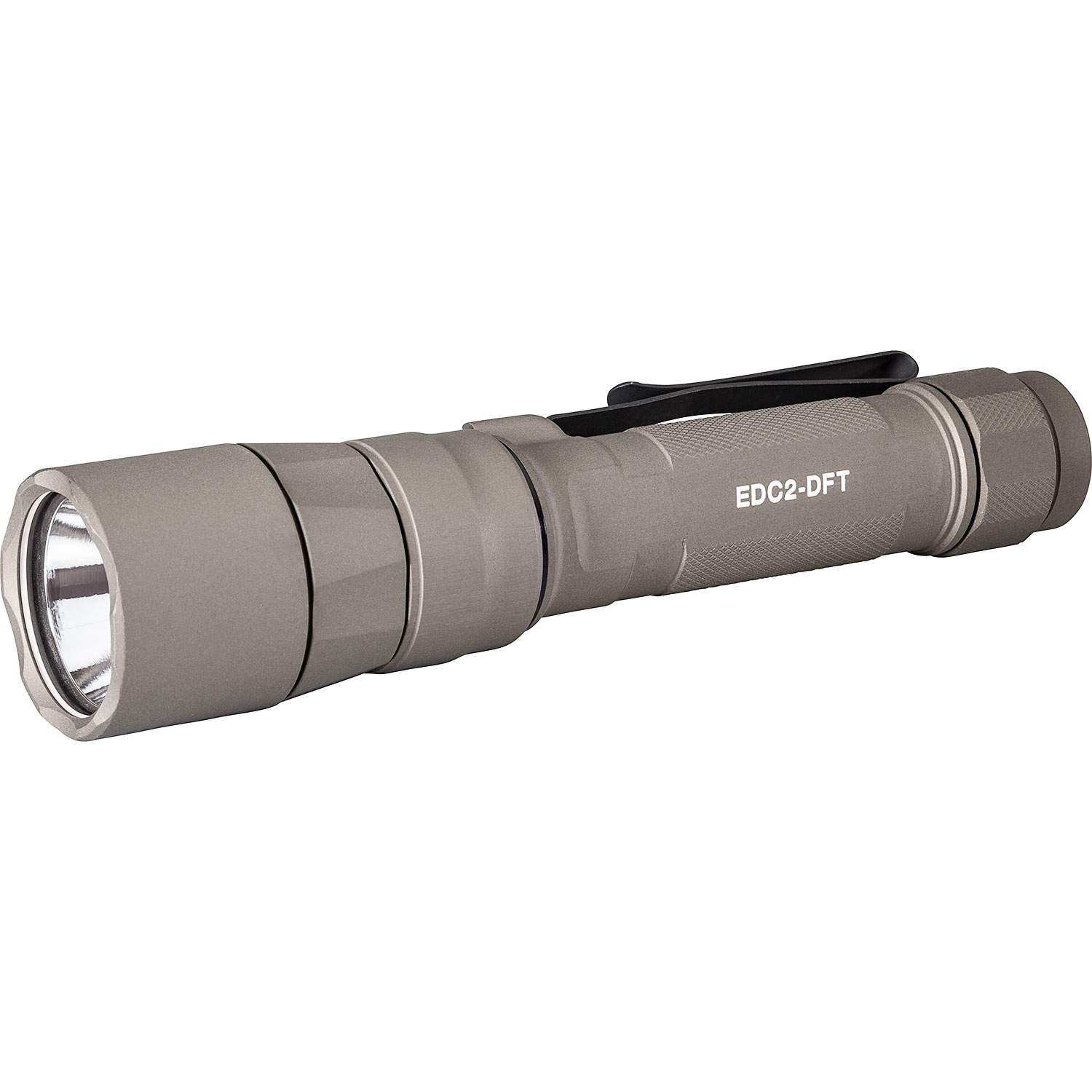 Surefire EDC2-DFT Turbo Tan dual-fuel LED flashlight in tan finish at Range Arts