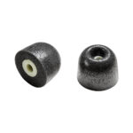 Surefire EP7 Sonic Defenders Ultra Earplug Tips, Medium — triple-flange design with noise-reducing filters, clear/black, includes lanyard.